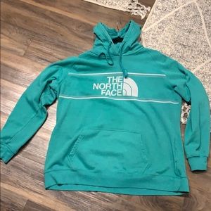 North Face Hoodie Women XXL, Mint Green